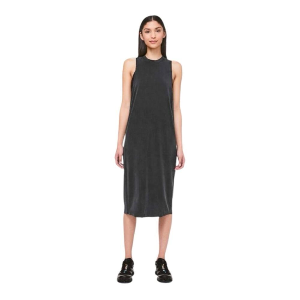 Lululemon women's size 6 the lab black flutter dress athleisure new stretch